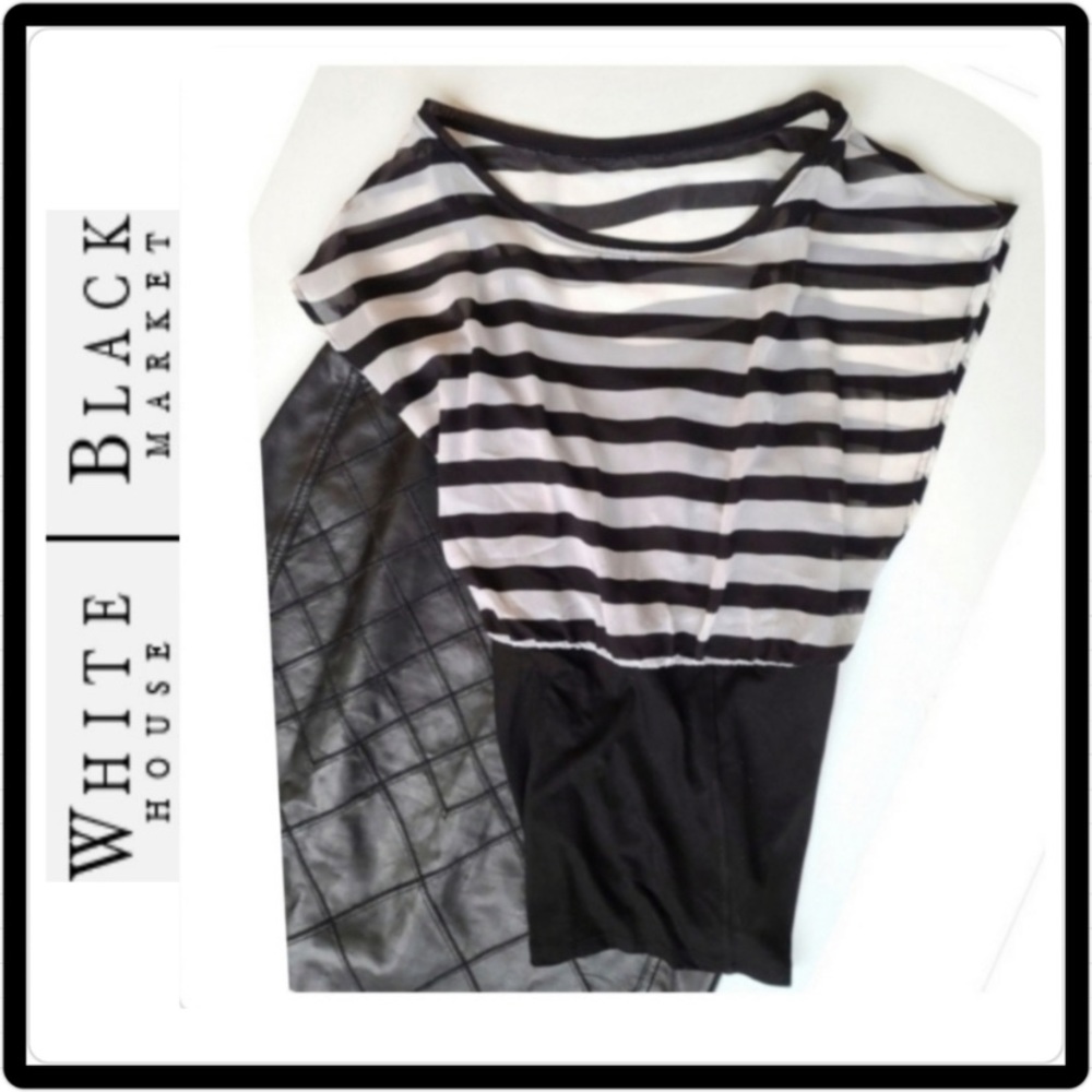White House Black Market Striped Top Size XS